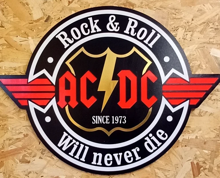 Cadre décoratif rock AC/DC